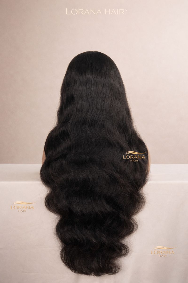 Luxury Body Wave 13×4 Front Lace Wig – Natural Black