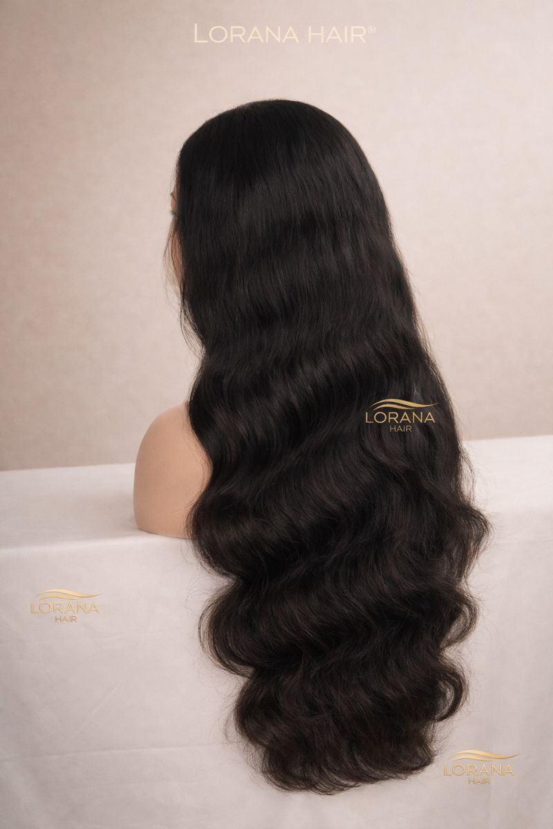 Luxury Body Wave 13×4 Front Lace Wig – Natural Black