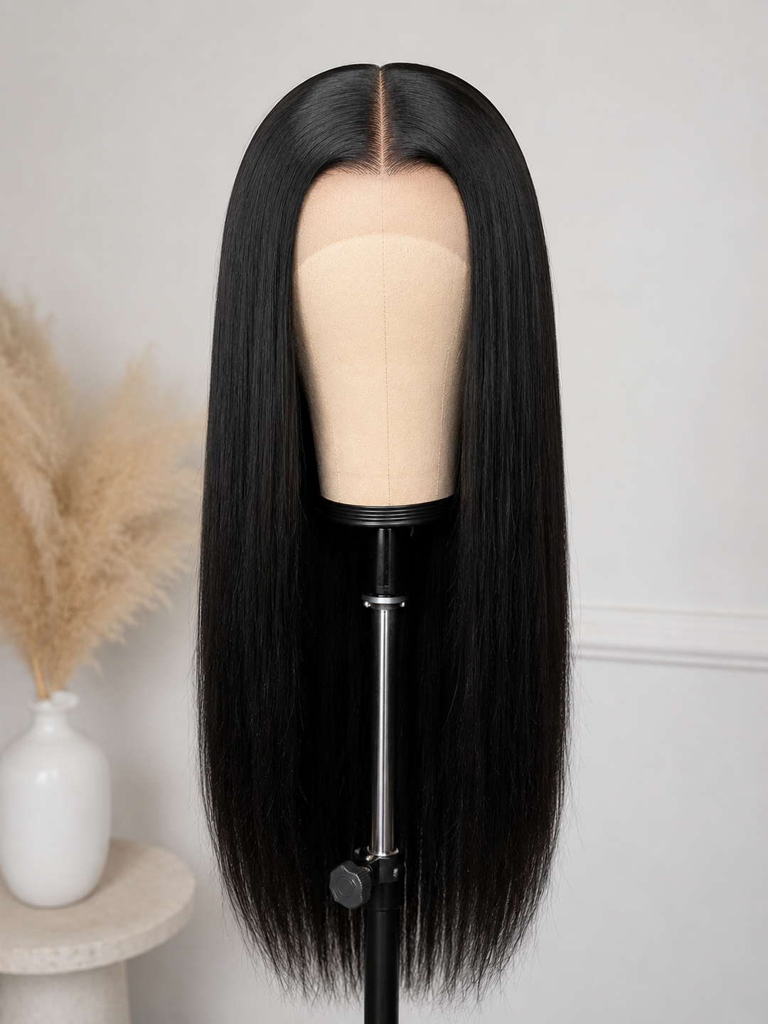 Royal Bone Straight Lace Wig – Natural Black