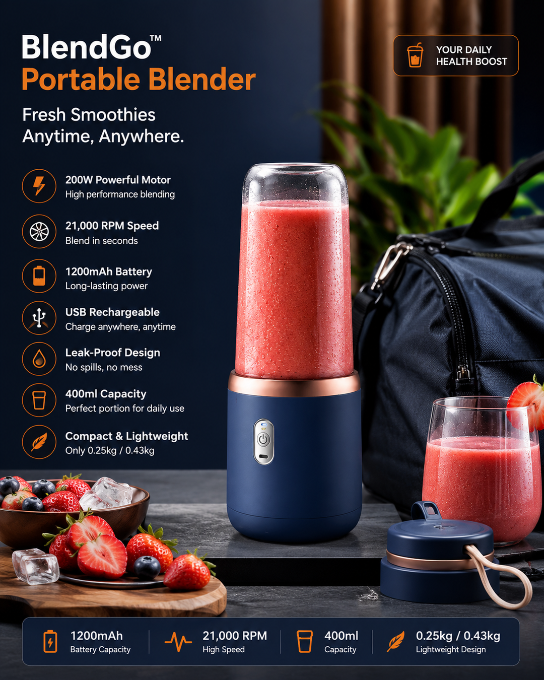 BlendGo | Portable Blender